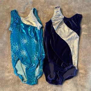 Set of 2 - gymnastics leotards- size child small